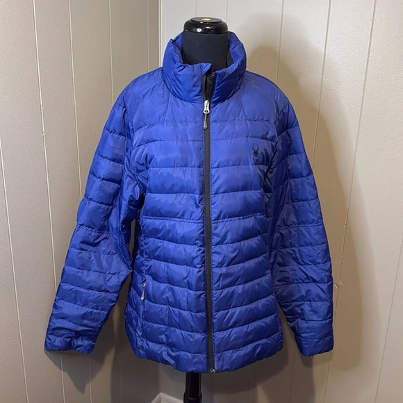 Spyder Women’s Extra Large Zip Up Puffer Jacket Outdoor Winter - Picture 1 of 7